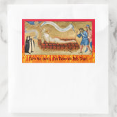 Martyrdom St. Lawrence, met twee nonnen (M 022) Rechthoekige Sticker (Tas)