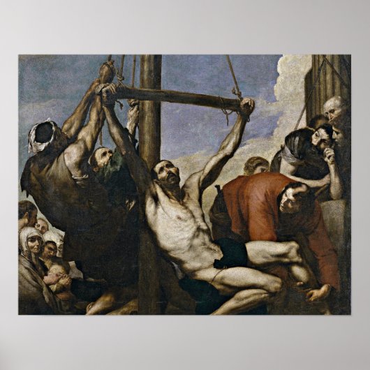 Martyrdom St. Philip door Jusepe de Ribera Poster (Voorkant)