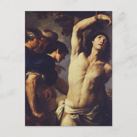 Martyrdom St Sebastian door Andrea Vaccaro Briefkaart (Voorkant)