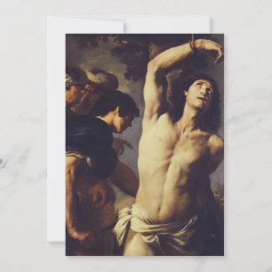 Martyrdom St Sebastian door Andrea Vaccaro Kaart