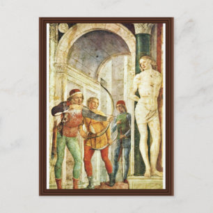 Martyrdom St. Sebastian, door Foppa Vincenzo Briefkaart