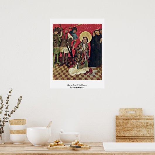 Martyrdom St. Thomas van Master Francke Poster (Keuken)