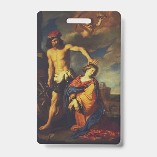 Martyrium van de H. Catharina Sacred Fine Art Coll Badge (Voorzijde)