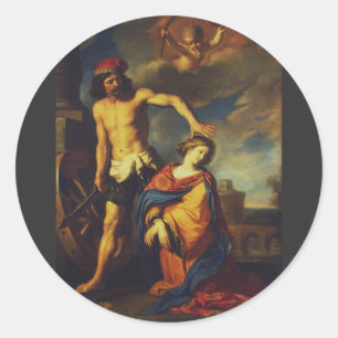 Martyrium van de Heilige Catharina Sacred Fine Art Ronde Sticker