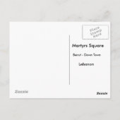Martyrs Square Briefkaart (Achterkant)