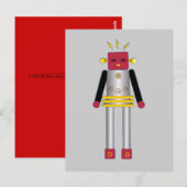 Martzkins Boy Robot Briefkaart © 2012 M. Martz (Voorkant / Achterkant)