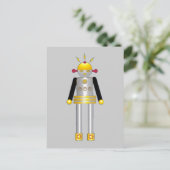 Martzkins Girl Robot Briefkaart © 2012 M. Martz (Staand voorkant)