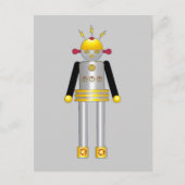 Martzkins Girl Robot Briefkaart © 2012 M. Martz (Voorkant)