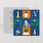 Martzkins in Outer Space Birthday Party Kaart (Voorkant / Achterkant)