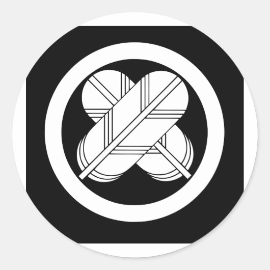 Maru chigai taka, Japan Ronde Sticker (Voorkant)