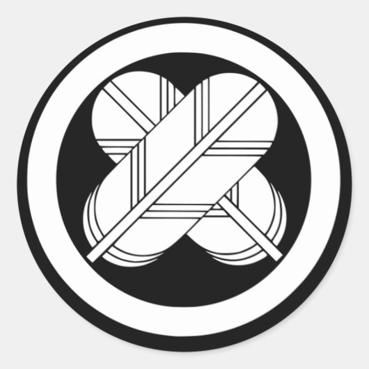 Maru Chigai Takanoha Kamon Ronde Sticker (Voorkant)