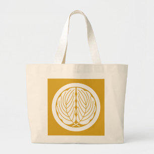 Maru naar omarming eik bladeren grote tote bag