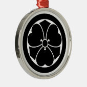 Maru ni kenkatabami metalen ornament (Rechts)