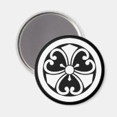 Maru-ni-tsurukenkatabami Magneet (Voorkant / Achterkant)