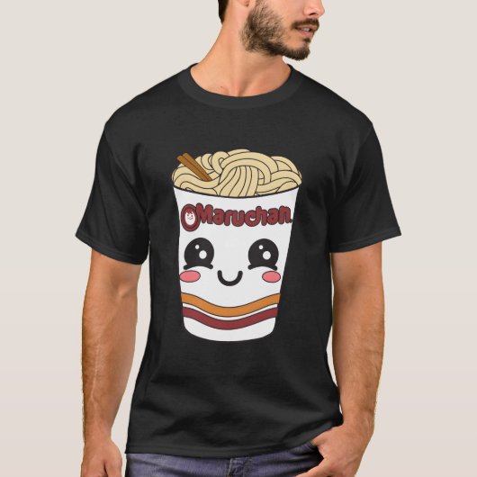 Maruchan Ra Noodle Cup Gezicht T-shirt (Voorkant)