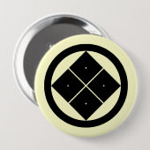 Maruni sumitate yotpose, Japan Ronde Button 4,0 Cm (Voorkant /achterkant)