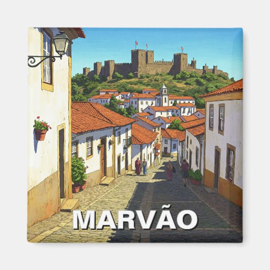 Marvao Portugal Reizen Magneet (Voorkant)