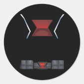 Marvel Avengers Clic Halloween Black Widow kostuum Ronde Sticker (Voorkant)