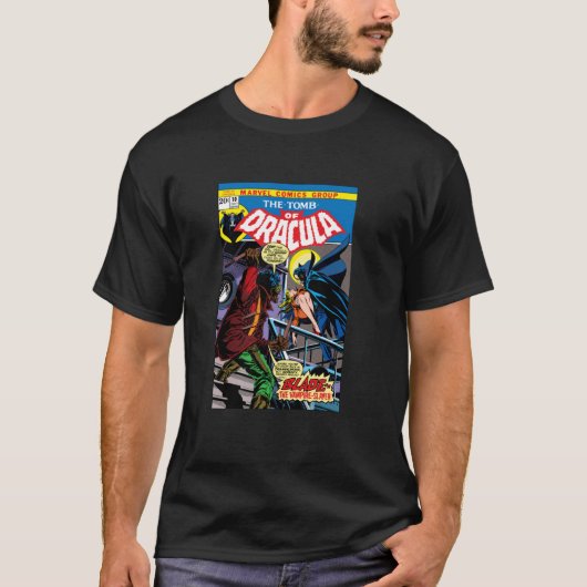 Marvel Blade Tomb van Dracula Comic Hoesje H T-shirt (Voorkant)