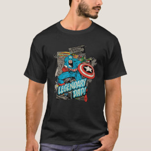 Marvel Captain America Legendarische Vaderdag T-shirt