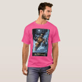 Marvel Comic Wolverine Moon Light Kaart Art Graphi T-shirt (Voorkant volledig)