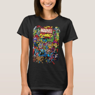 Marvel Comics Heroes Group Shot Graphic T-Shirt T-