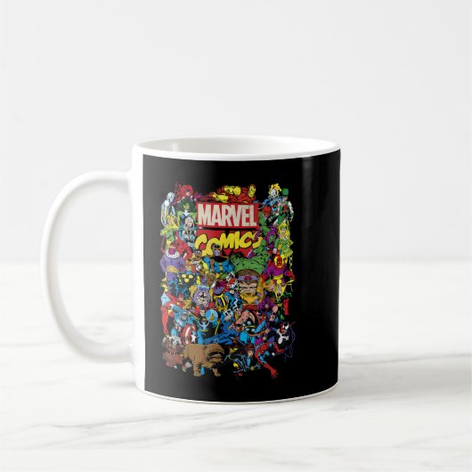 Marvel Comics Heroes Group Shot Graphic T-Shirt T- Koffiemok (Links)