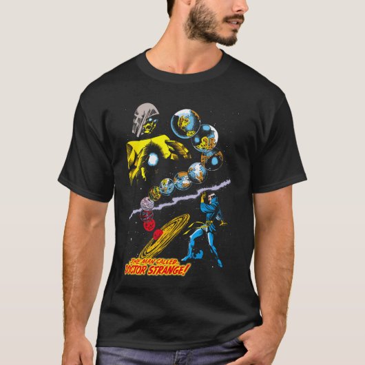 Marvel Comics Retro Doctor Strange Celesti T-shirt (Voorkant)
