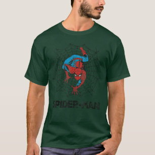 Marvel Comics Retro Klassieke SpiderMan Vervuild W T-shirt