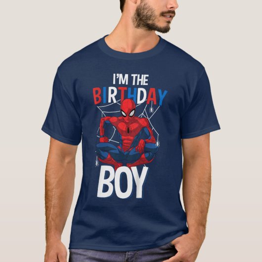 Marvel Comics SpiderMan Classic Ik ben jarig  T-shirt (Voorkant)