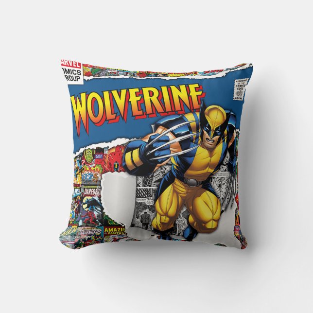 Marvel Comics Wolverine Worpkussen Kussen (Voorkant)