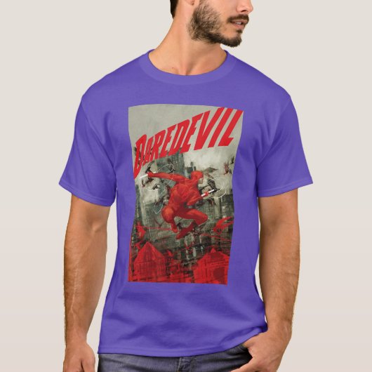 Marvel Comiology Daredevil Ken Angst Comic Book Co T-shirt (Voorkant)