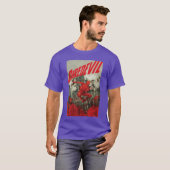 Marvel Comiology Daredevil Ken Angst Comic Book Co T-shirt (Voorkant volledig)