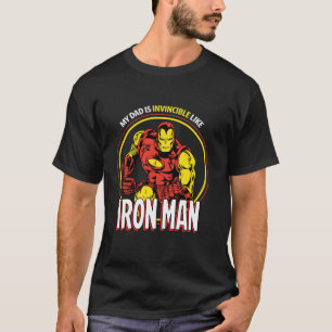 Marvel Dad is onoverwinnelijk als Iron Man Vaderda T-shirt