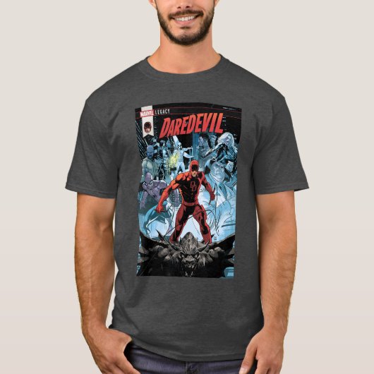 Marvel Daredevil Legacy Comic Cover vintage T-shirt (Voorkant)