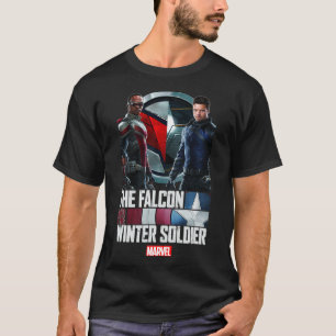 Marvel de valk en de wintersoldaat Poster T- T-shirt