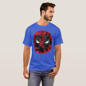 Marvel Deadpool Comic Logo Fill funny T-shirt (Voorkant volledig)