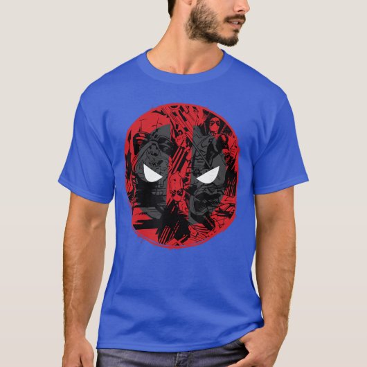 Marvel Deadpool Comic Logo Fill funny T-shirt (Voorkant)