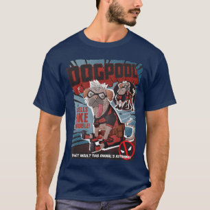 Marvel Deadpool Wolverine Dogpool Doodle Strip Boe T-shirt