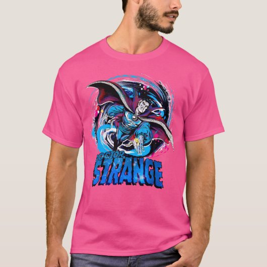 Marvel Doctor Strange Classic Retro Magic Warp Log T-shirt (Voorkant)