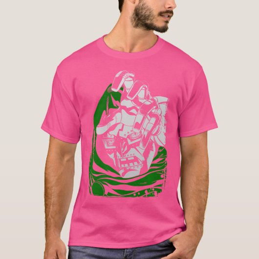 Marvel Fantastic Four Dr. Doom Big Face Portret D T-shirt (Voorkant)