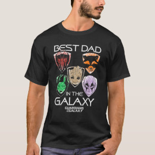 Marvel Guardians of the Galaxy Beste Vader's D T-shirt