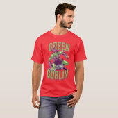 Marvel Halloween Green Goblin slijmerig lettertype T-shirt (Voorkant volledig)