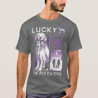 Marvel Hawkeye Lucky The Pizza Dog Paars Collage T-shirt