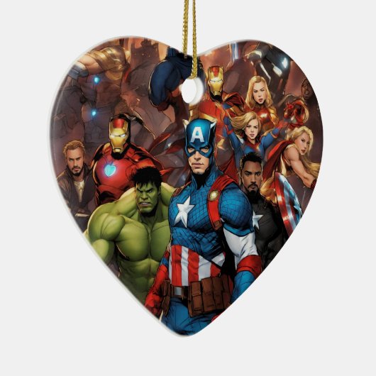 Marvel Heart Keramisch Ornament (Rechts)