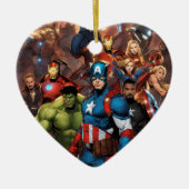 Marvel Heart Keramisch Ornament (Voorkant)