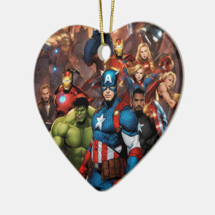 Marvel Heart Keramisch Ornament