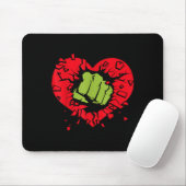 Marvel Hulk Smash Hart Valentijnsdag Muismat (Met muis)