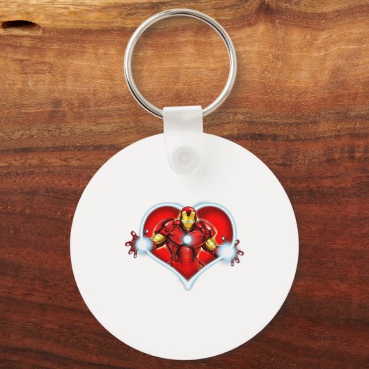 Marvel Iron Man Heart Blaster Glow Valentine Graph Sleutelhanger (Voorkant)