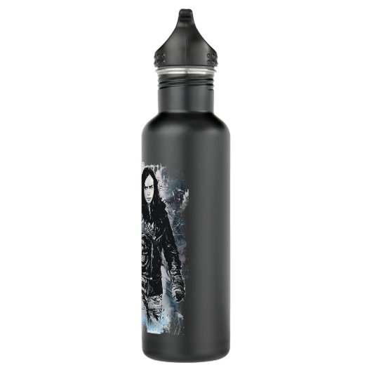 Marvel Jessica Jones Sketch Raglan Baseball T-shir Waterfles (Rechts)